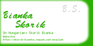 bianka skorik business card